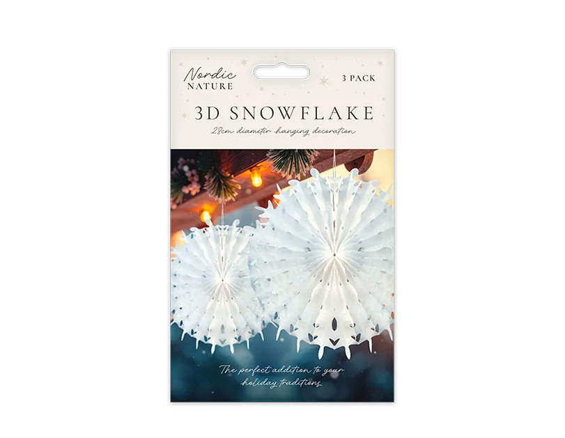 Paper Snowflakes 3pk