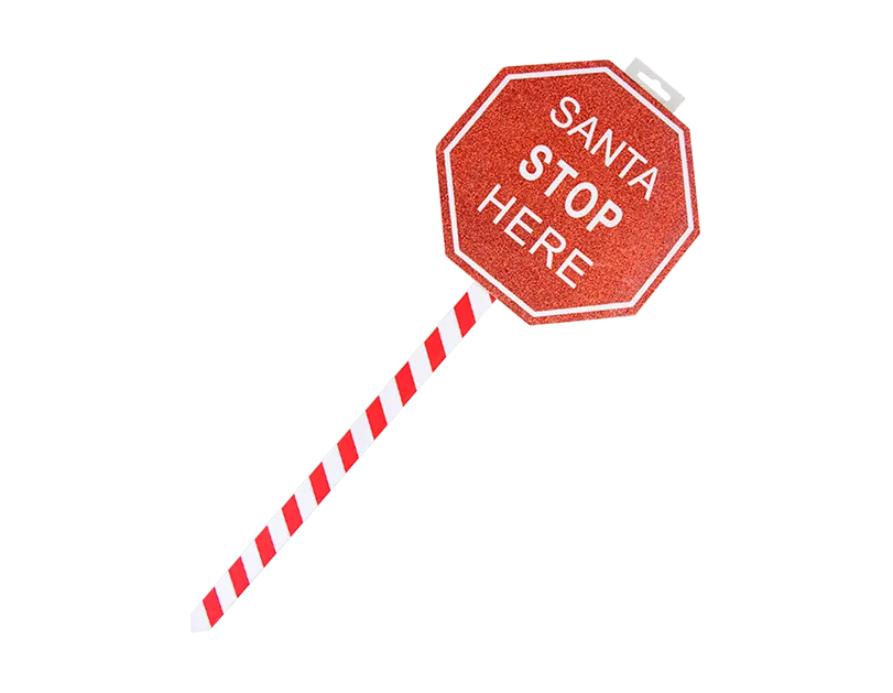 Santa Stop Here Sign