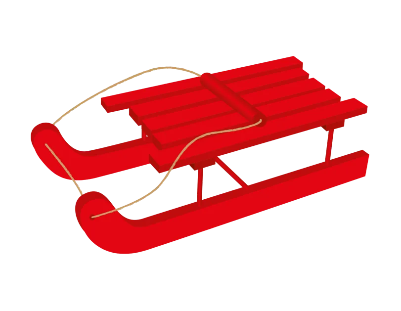 Elf Wooden Sledge