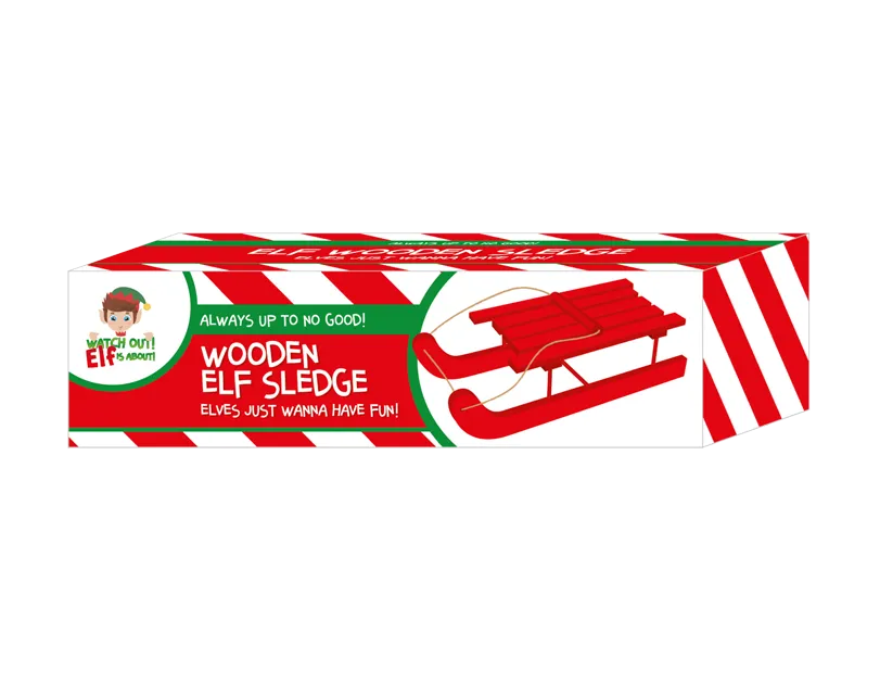 Elf Wooden Sledge