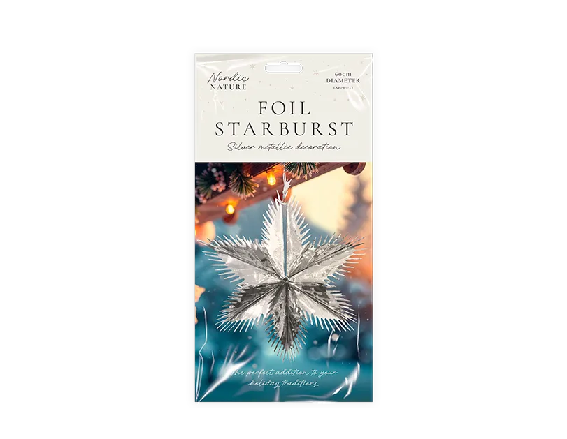 Silver Foil Starburst