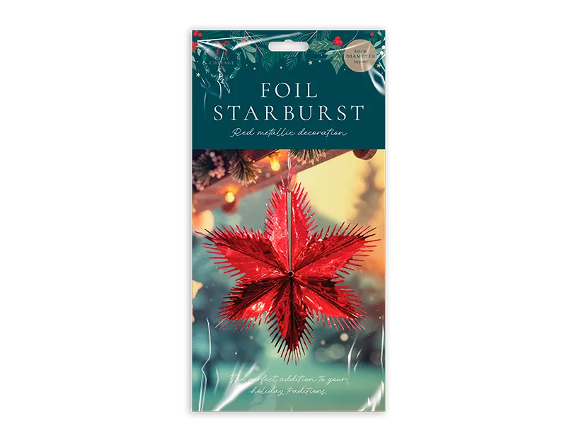 Red Foil Starburst