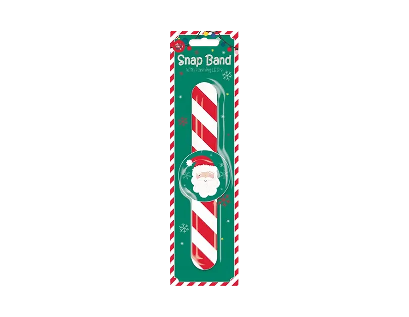 Christmas Flashing LED Snap Band