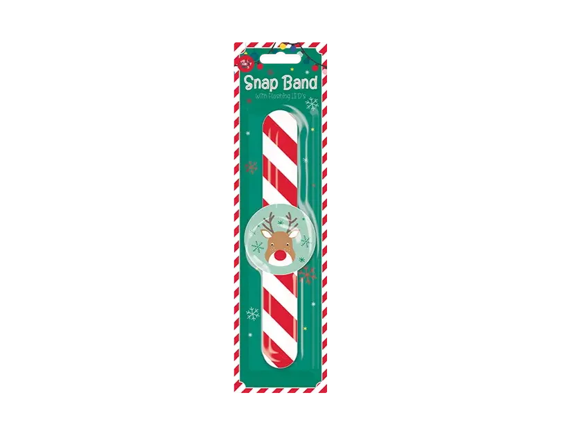 Christmas Flashing LED Snap Band