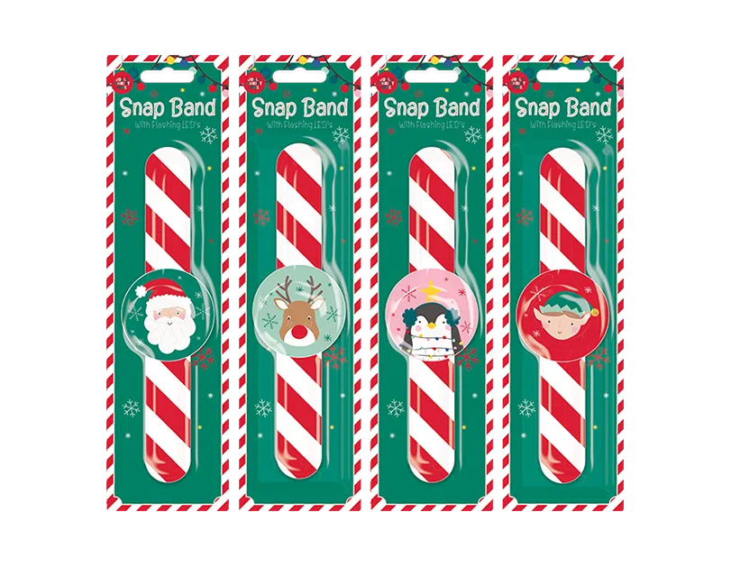 Christmas Flashing LED Snap Band