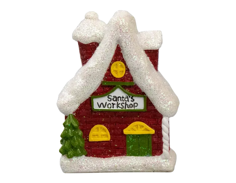 Glittery House Ornaments