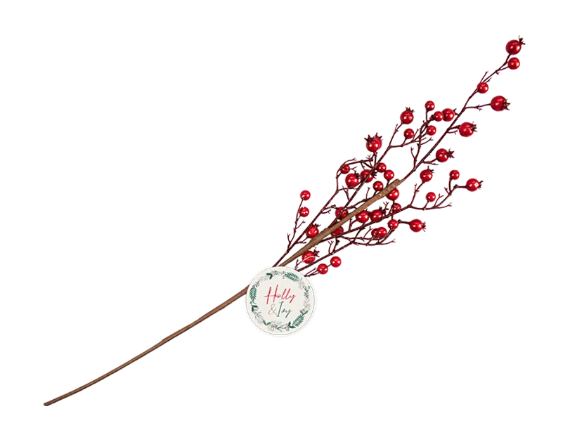 Artificial Red Berry Branch 70cm