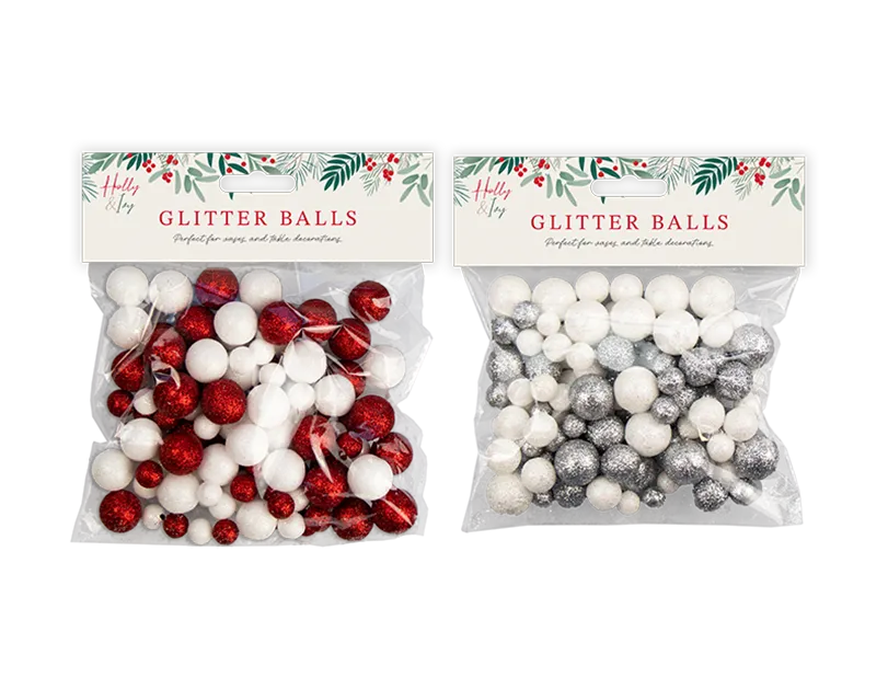 Glitter Balls Vase Fillers