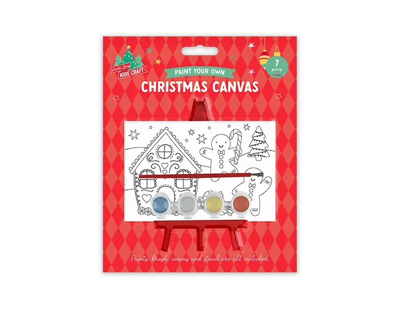 Xmas Paint Your Own Canvas With Stand