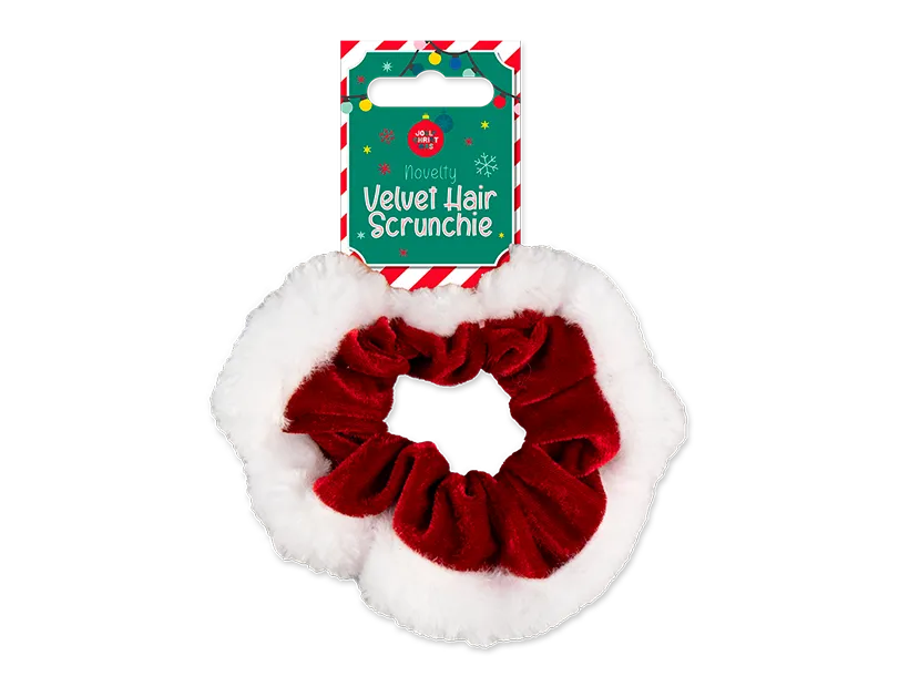 Velvet Christmas Hair Scrunchie