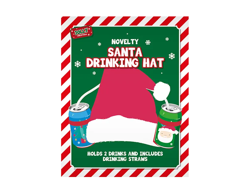 Novelty Santa Drinking Hat