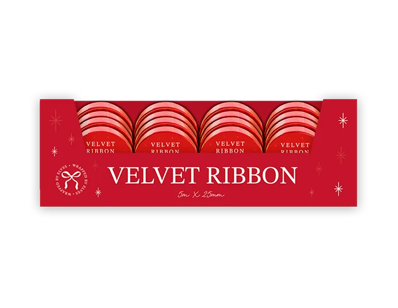 Velvet Ribbon 5m x 25mm