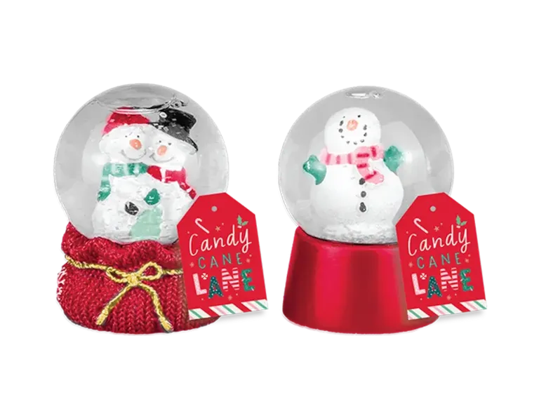 Mini Resin Glitter Snow Globe 6cm