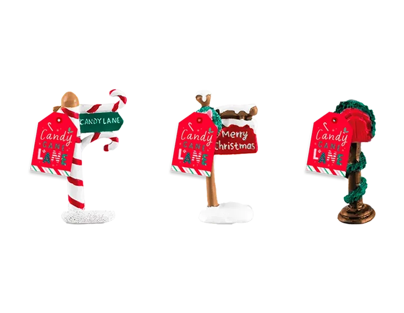 Festive Xmas Post Sign Ornament