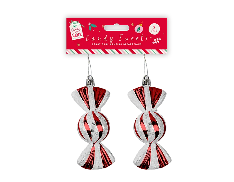 Red Candy Sweet Decorations 2pk