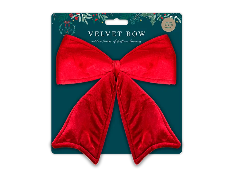 Red Velvet Bow XL 30 x 32cm