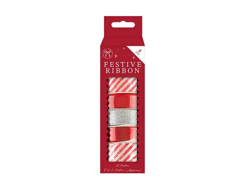 Christmas Ribbon 8pk