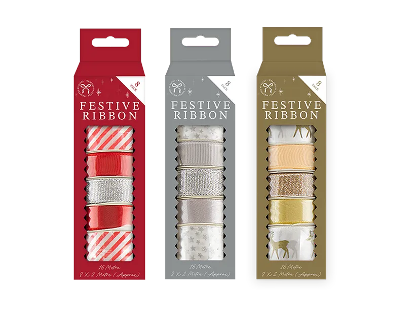 Christmas Ribbon 8pk