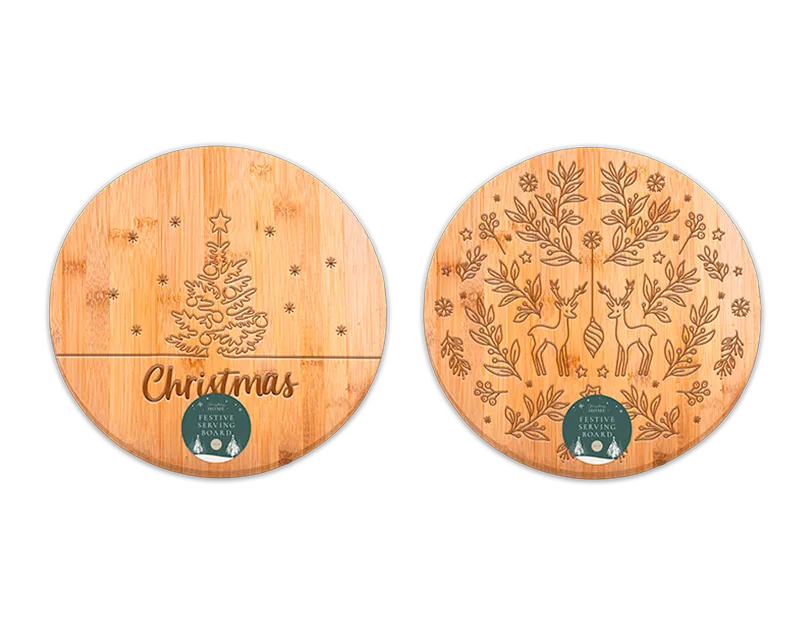 Round Bamboo Serving Board 30cm