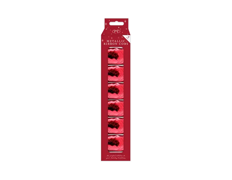 Metallic Ribbon Cobs 6pk