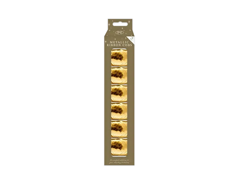 Metallic Ribbon Cobs 6pk