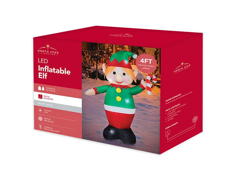 Inflatable LED Elf 120cm